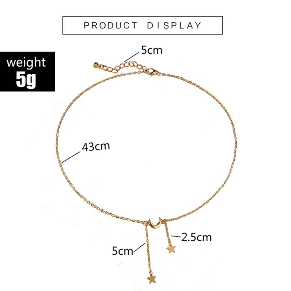 Unique Design//BOHO Moon and Stars Necklaces34 - Picture 3 of 8